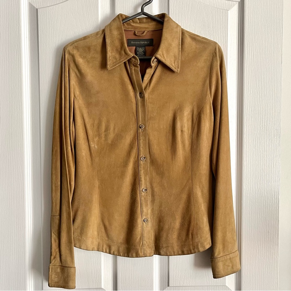 Banana Republic Suede Shirt (Vintage)
